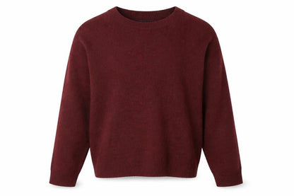 H&M Mens Red Round Neck  Acrylic Pullover Jumper Size L