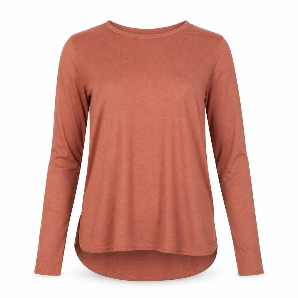River Island Womens Orange Round Neck  Viscose Pullover Jumper Size 14