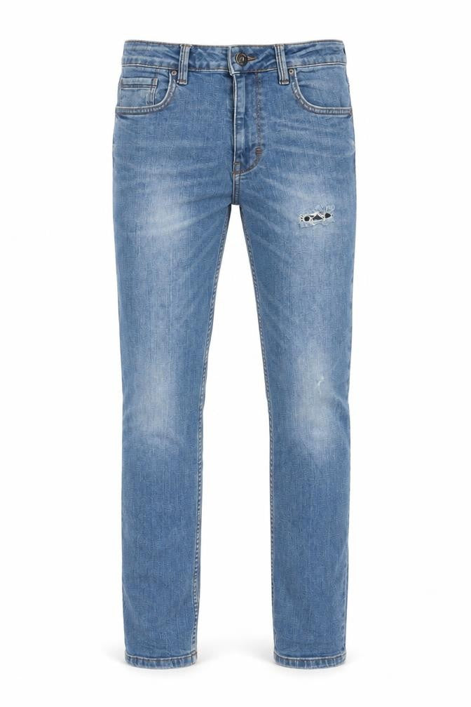 George Mens Blue  Cotton Skinny Jeans Size 30 L30 in Regular