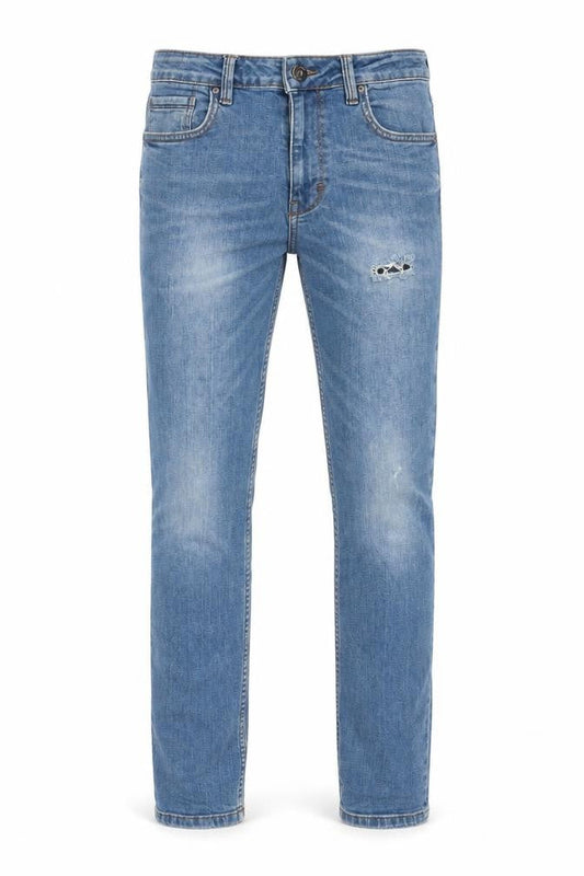 George Mens Blue  Cotton Skinny Jeans Size 30 L30 in Regular