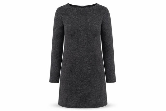 George Womens Grey  Polyester Shift  Size M  Round Neck