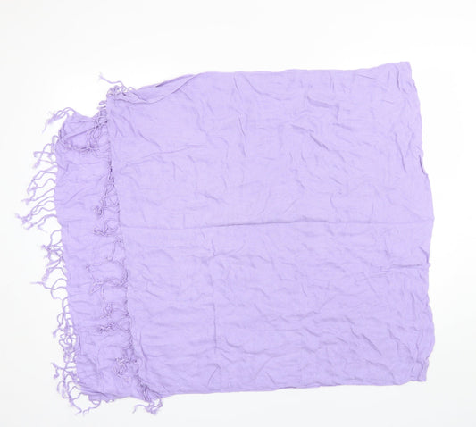 Preworn Unisex Purple  Cotton Blend  Scarf