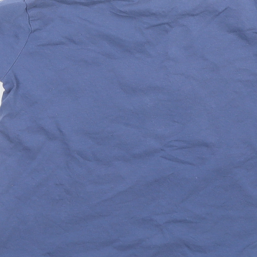 NEXT Boys Blue  Cotton Basic T-Shirt Size 3 Years Round Neck
