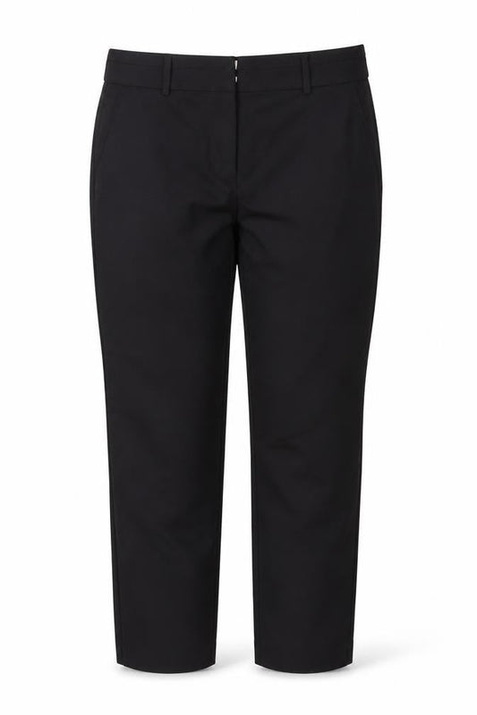 Papaya Womens Black  Cotton Dress Pants Trousers Size 12 L27 in Regular