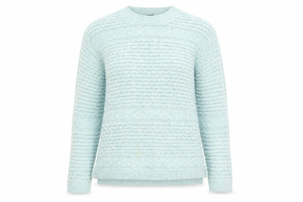 Bonmarché Womens Grey Round Neck Acrylic Pullover Jumper Size 12