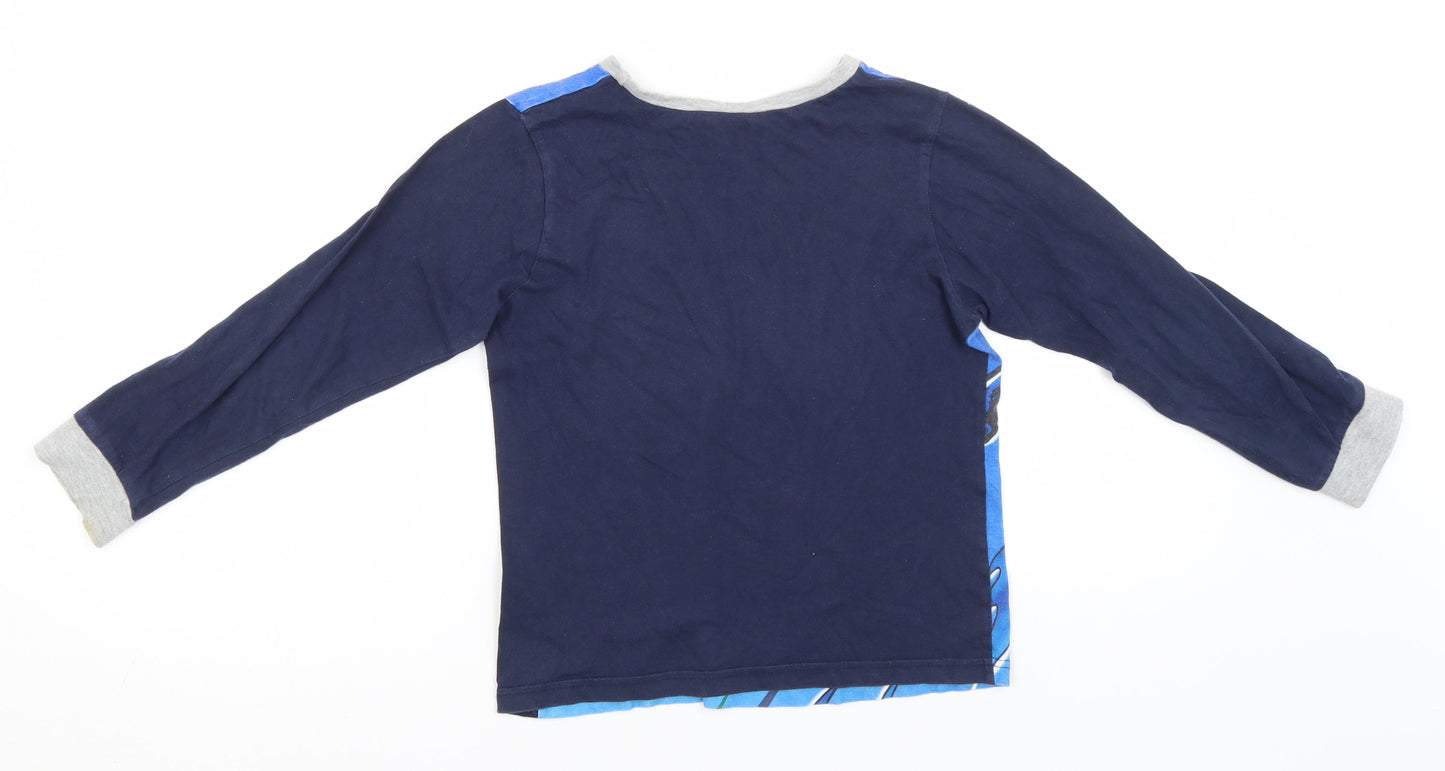 Batman Boys Blue Solid Cotton  Pyjama Top Size 9-10 Years
