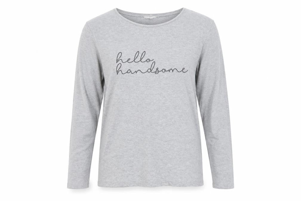 In the Style Womens Grey  Cotton Basic T-Shirt Size 10 Round Neck - Hello Handsome