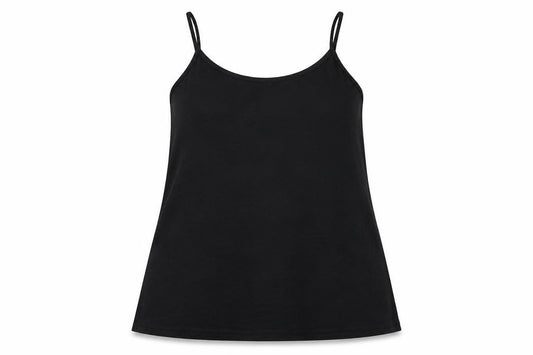Boohoo Womens Black  Viscose Basic Tank Size 18 Off the Shoulder