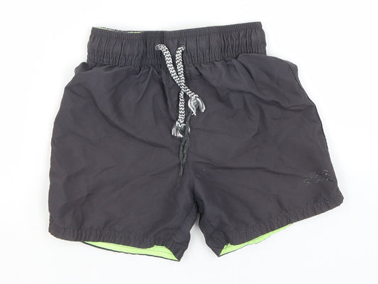 George Boys Green  Polyester Utility Shorts Size 6-7 Years  Regular