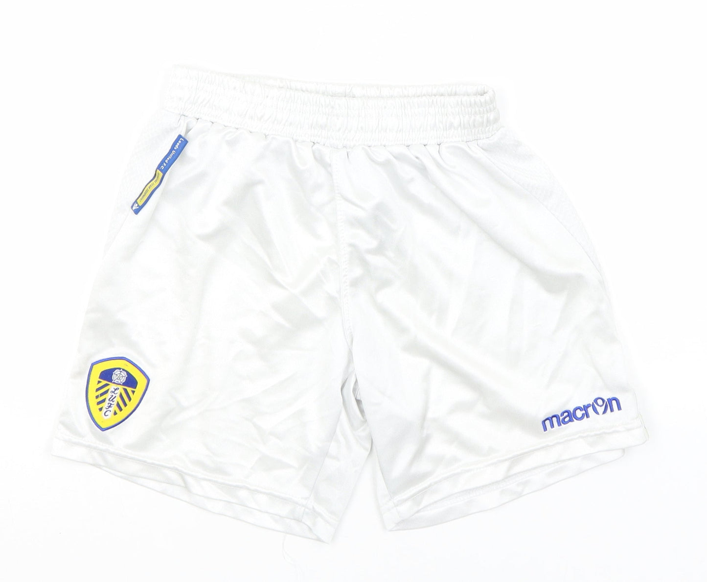 Macron Boys White  Polyester Utility Shorts