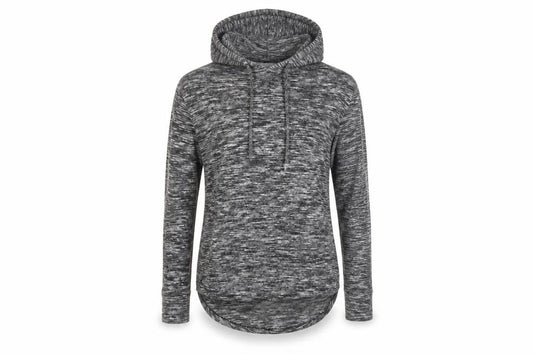 Matalan Womens Grey Striped Viscose Pullover Hoodie Size XS