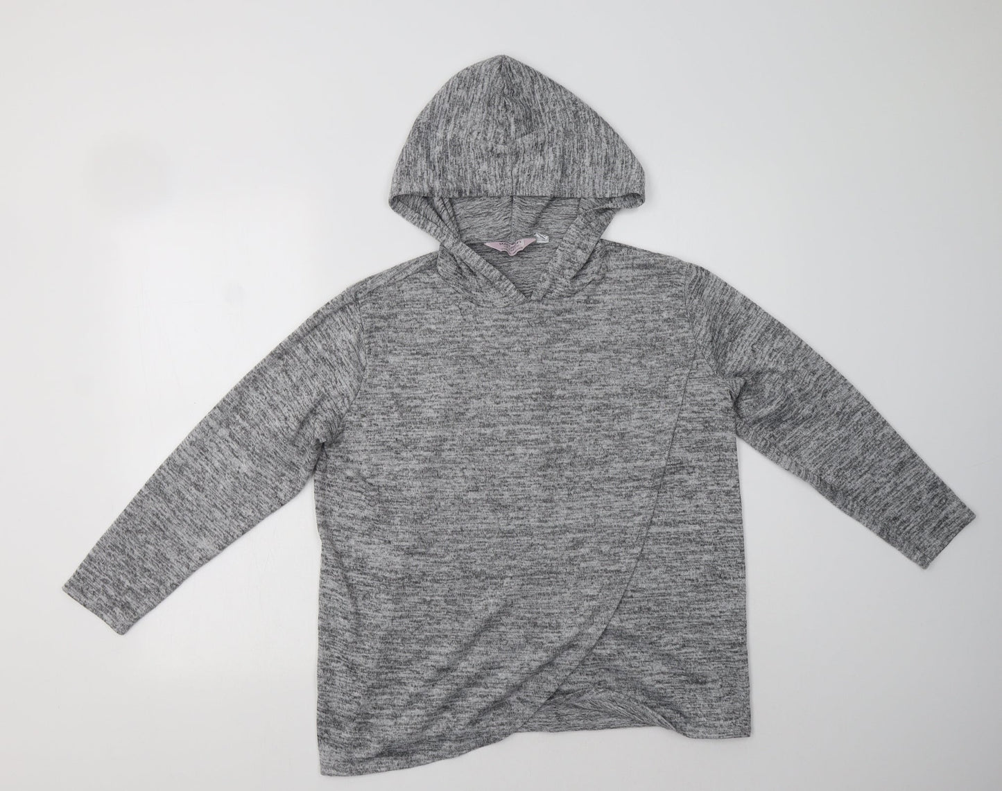 Dorothy Perkins Womens Grey High Neck  Polyester Pullover Jumper Size 10   - Mat