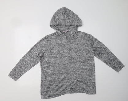 Dorothy Perkins Womens Grey High Neck  Polyester Pullover Jumper Size 10   - Mat