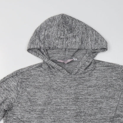 Dorothy Perkins Womens Grey High Neck  Polyester Pullover Jumper Size 10   - Mat
