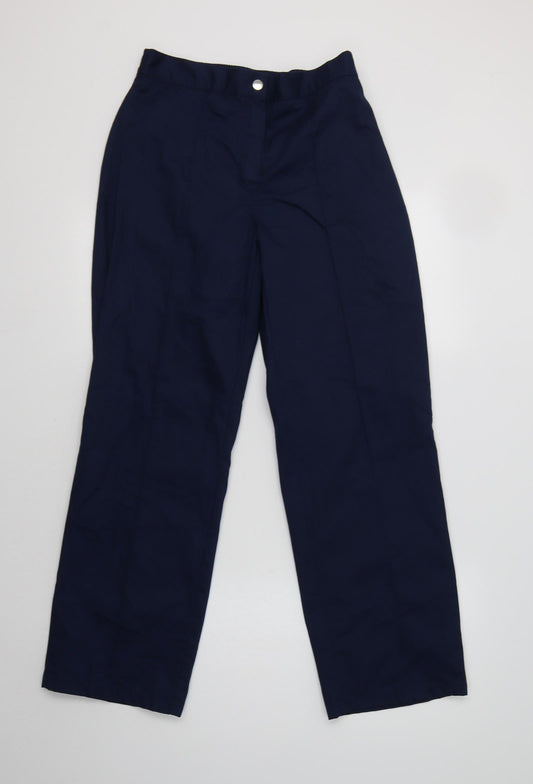 Alexandra Womens Blue  Polyester Dress Pants Trousers Size 10 L30 in Regular