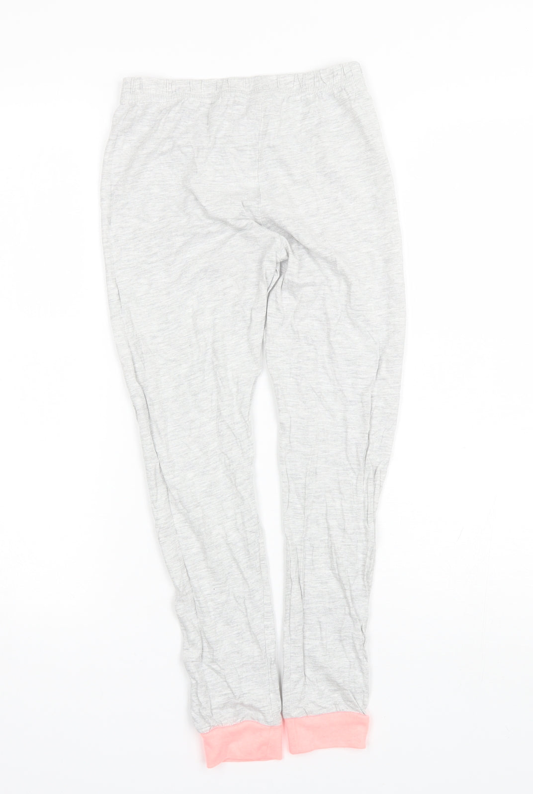 George Girls Grey Solid Cotton  Pyjama Pants Size 9-10 Years