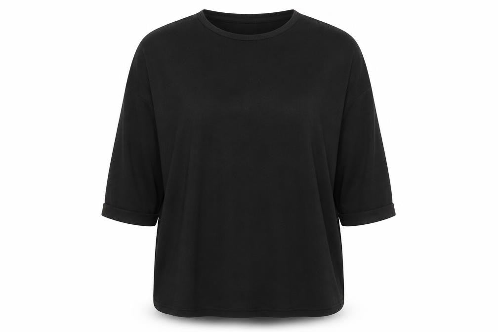 George Womens Black Round Neck  Polyester Pullover Jumper Size M