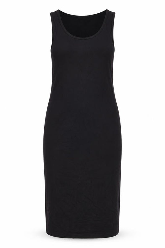 George Womens Black  Polyester Tank Dress  Size 14  Round Neck