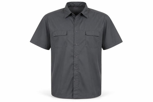Whispering Smith Mens Grey  Polyester  Button-Up Size XL Collared
