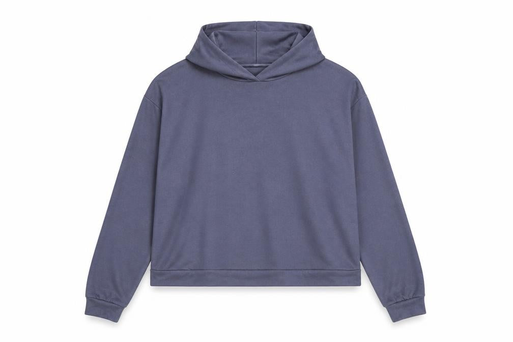 Jeff&CO Womens Blue  Polyester Pullover Hoodie Size 12