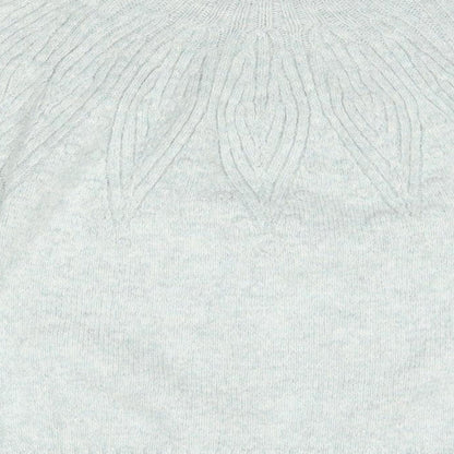 Marks & Spencer Mens Green High Neck  Acrylic Pullover Jumper Size S
