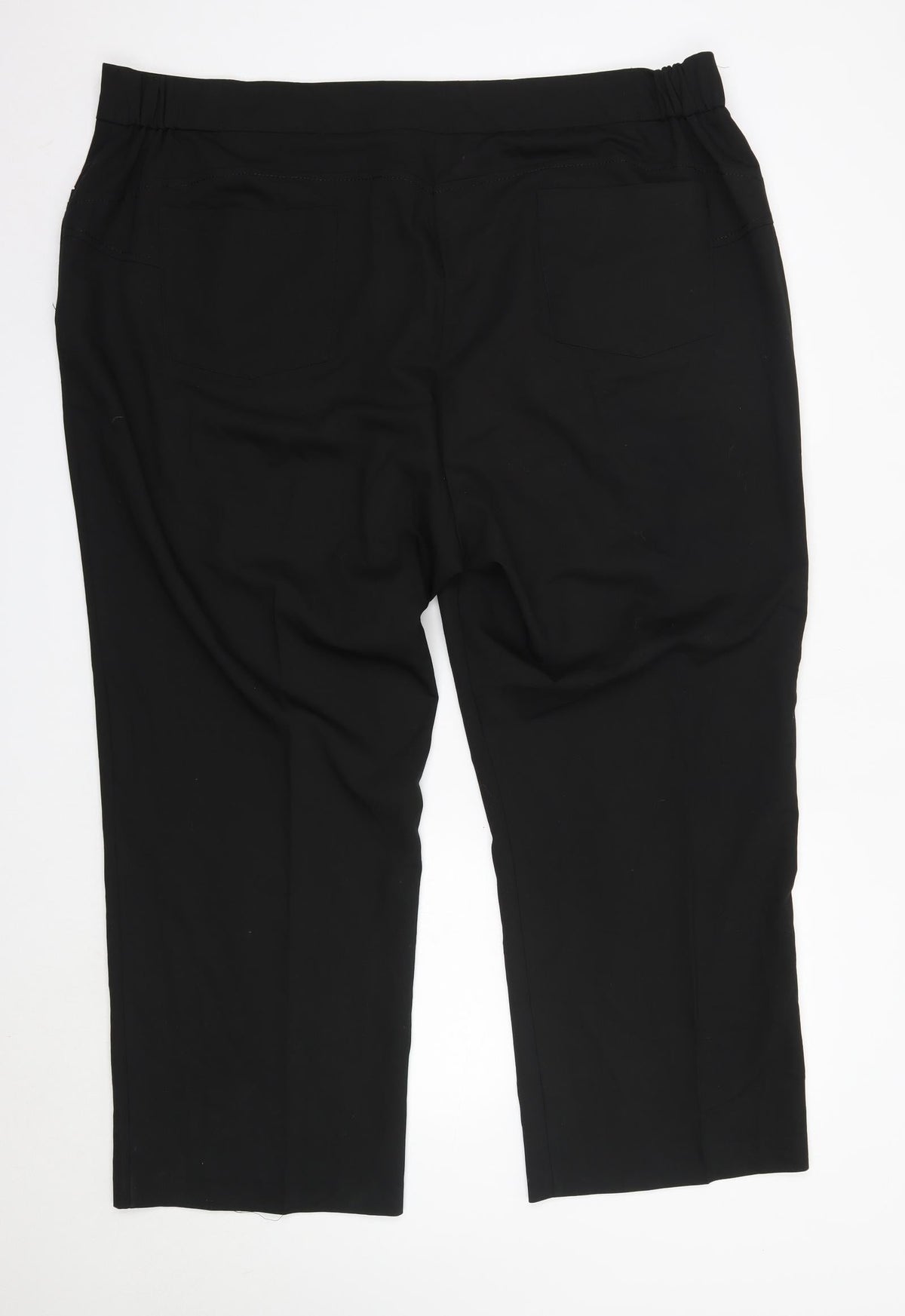 Tailored Womens Black  Polyester Dress Pants Trousers Size 28 L27 in Regular