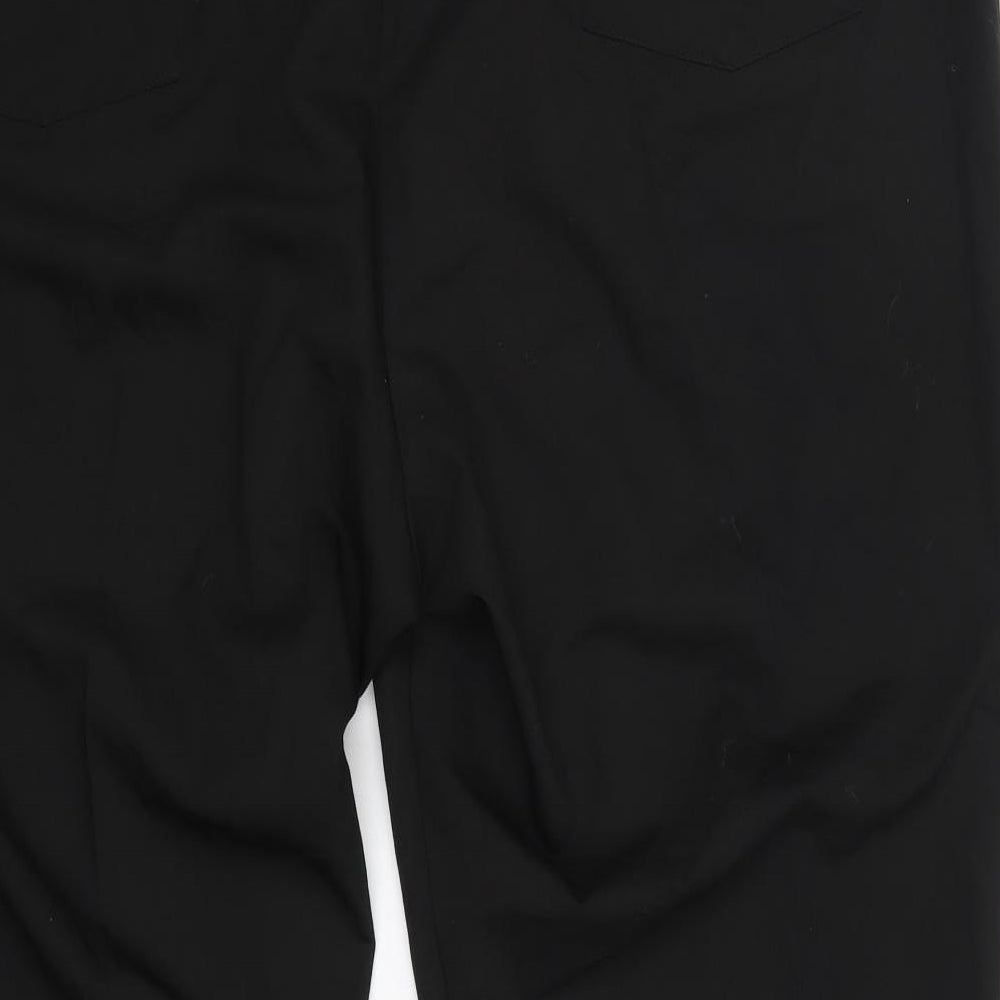 Tailored Womens Black  Polyester Dress Pants Trousers Size 28 L27 in Regular