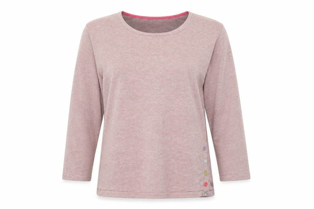 Monsoon Womens Pink Round Neck  Cotton Pullover Jumper Size 12