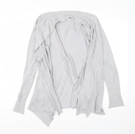 Belldini Womens Grey Round Neck  Viscose Cardigan Jumper Size S