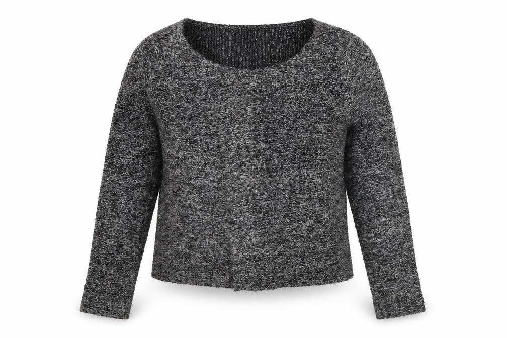 Next Womens Black Round Neck  Acrylic Cardigan Jumper Size 12