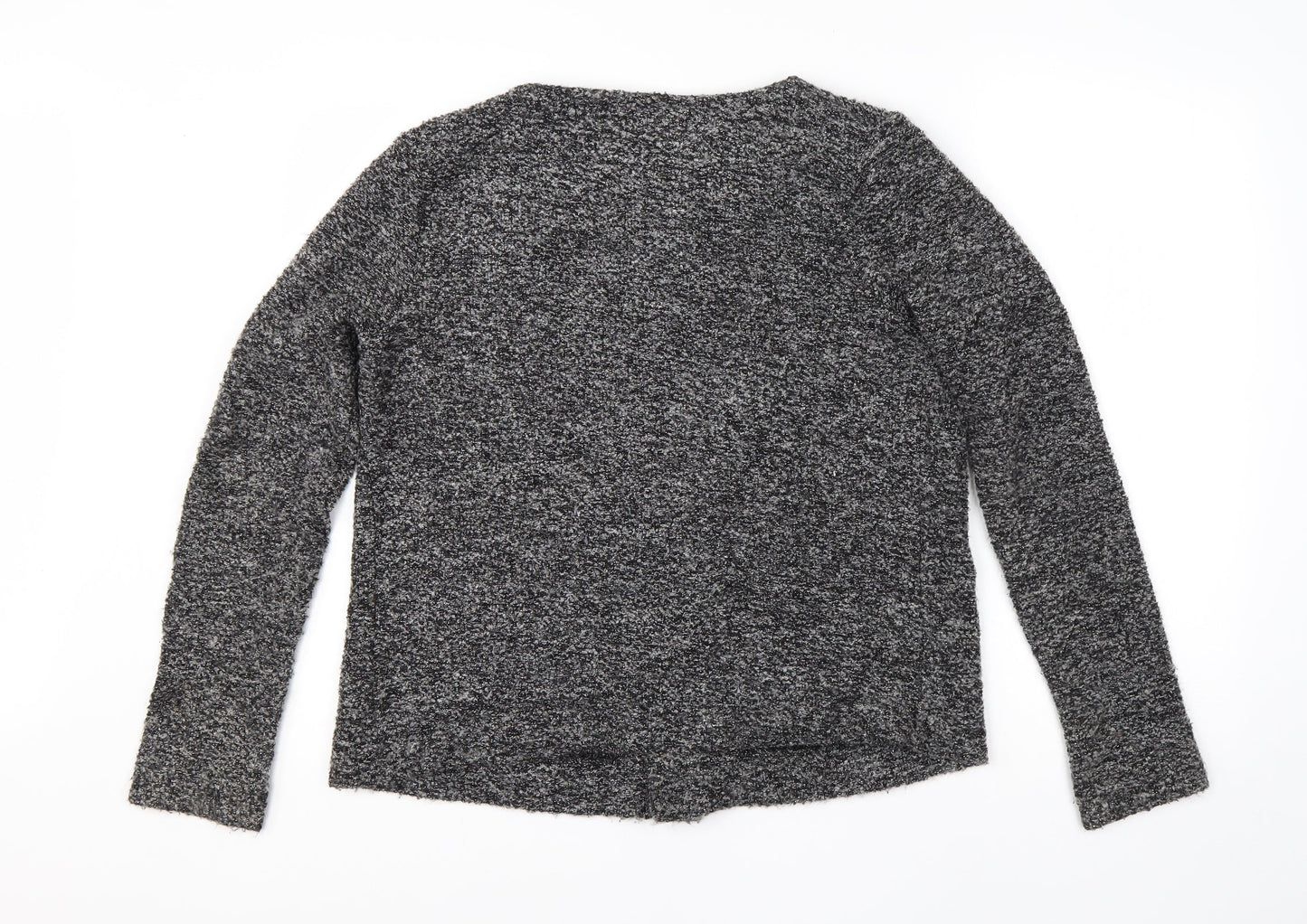 NEXT Womens Black Round Neck  Acrylic Cardigan Jumper Size 12
