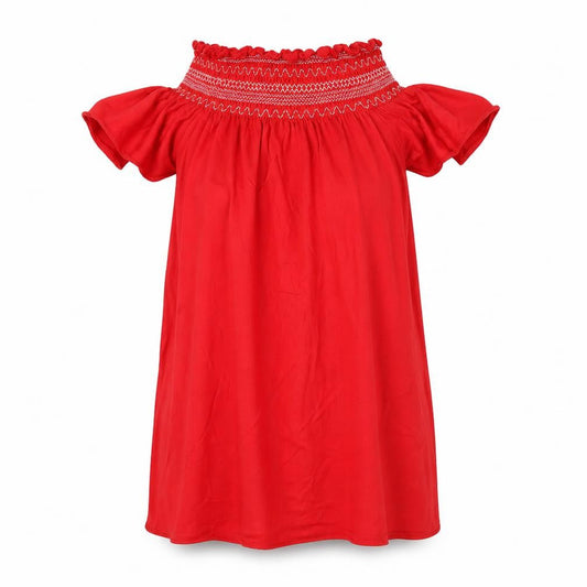 New Look Womens Red  Modal Shift  Size S  Square Neck