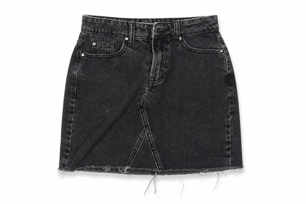Denim Co Womens Black  Cotton Mini Skirt Size 4