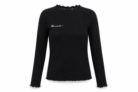 Primark Womens Black  Polyester Basic T-Shirt Size S Round Neck