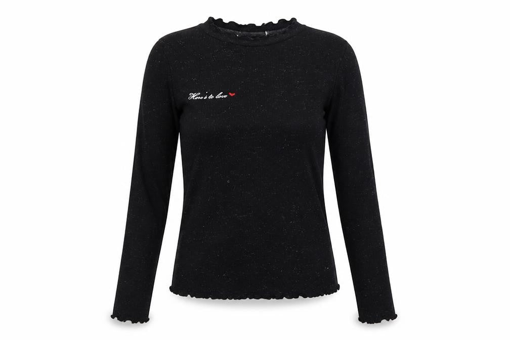 Primark Womens Black  Polyester Basic T-Shirt Size S Round Neck