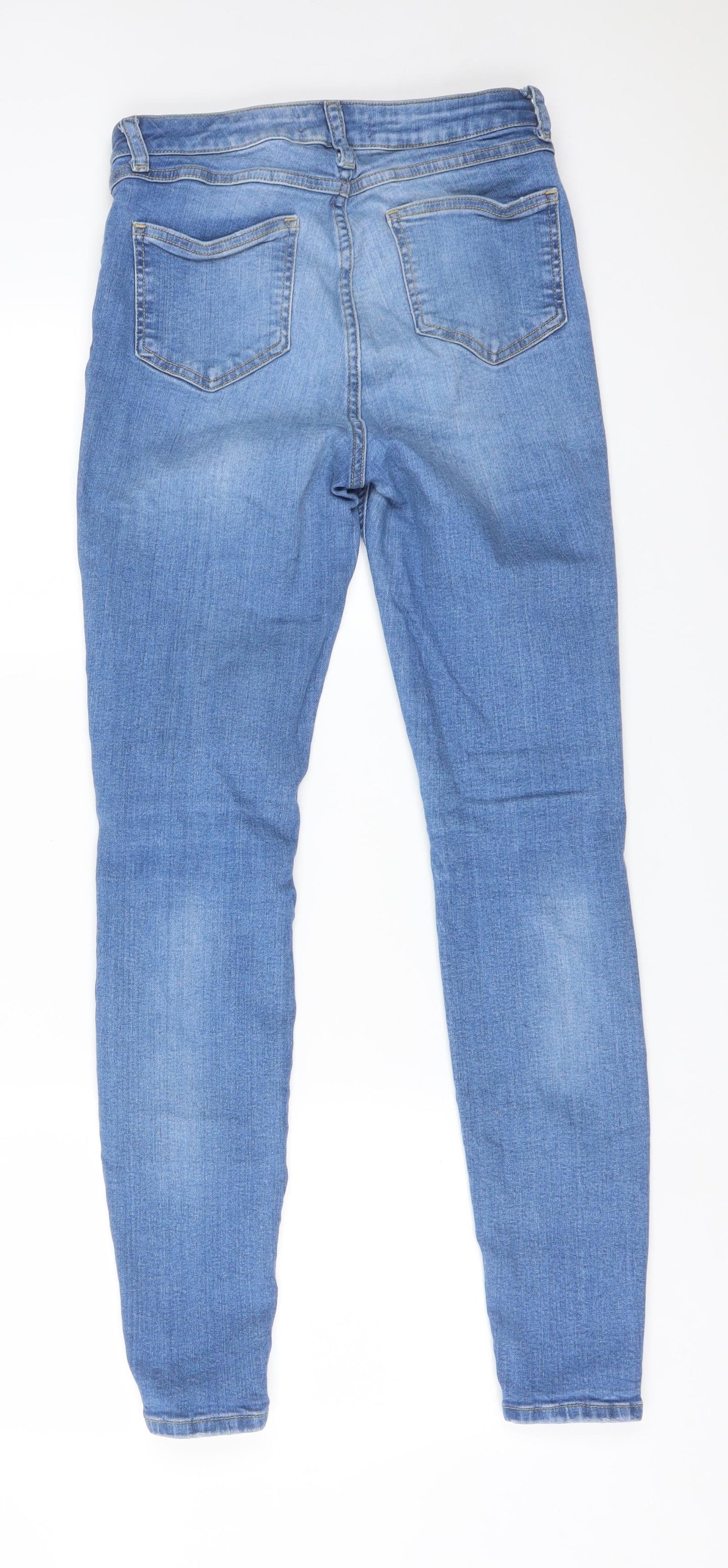 DENIM CO Womens Blue  Cotton Skinny Jeans Size 8 L29 in Regular
