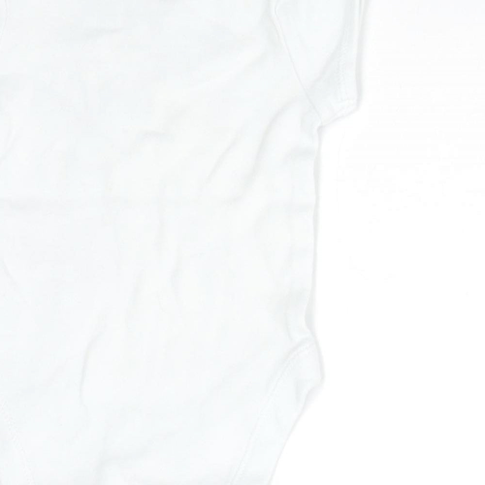 Primark Baby White  Cotton Babygrow One-Piece Size 0-3 Months   - I AM THE FUTURE