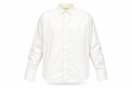 M*S Mens Ivory  Cotton  Button-Up Size 16 Collared