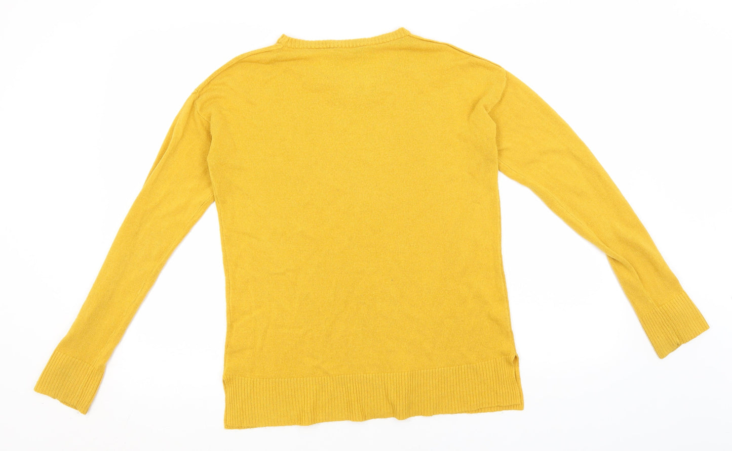 Select Womens Orange Roll Neck  Acrylic Pullover Jumper Size M