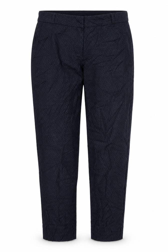 NEXT Womens Blue Polka Dot Polyester Trousers  Size 10 L30 in Regular