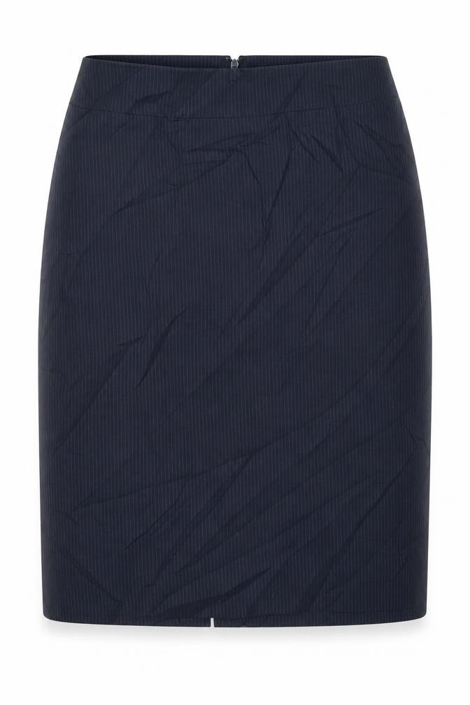 Uniqlo Womens Blue Striped Polyester Straight & Pencil Skirt Size 25 in