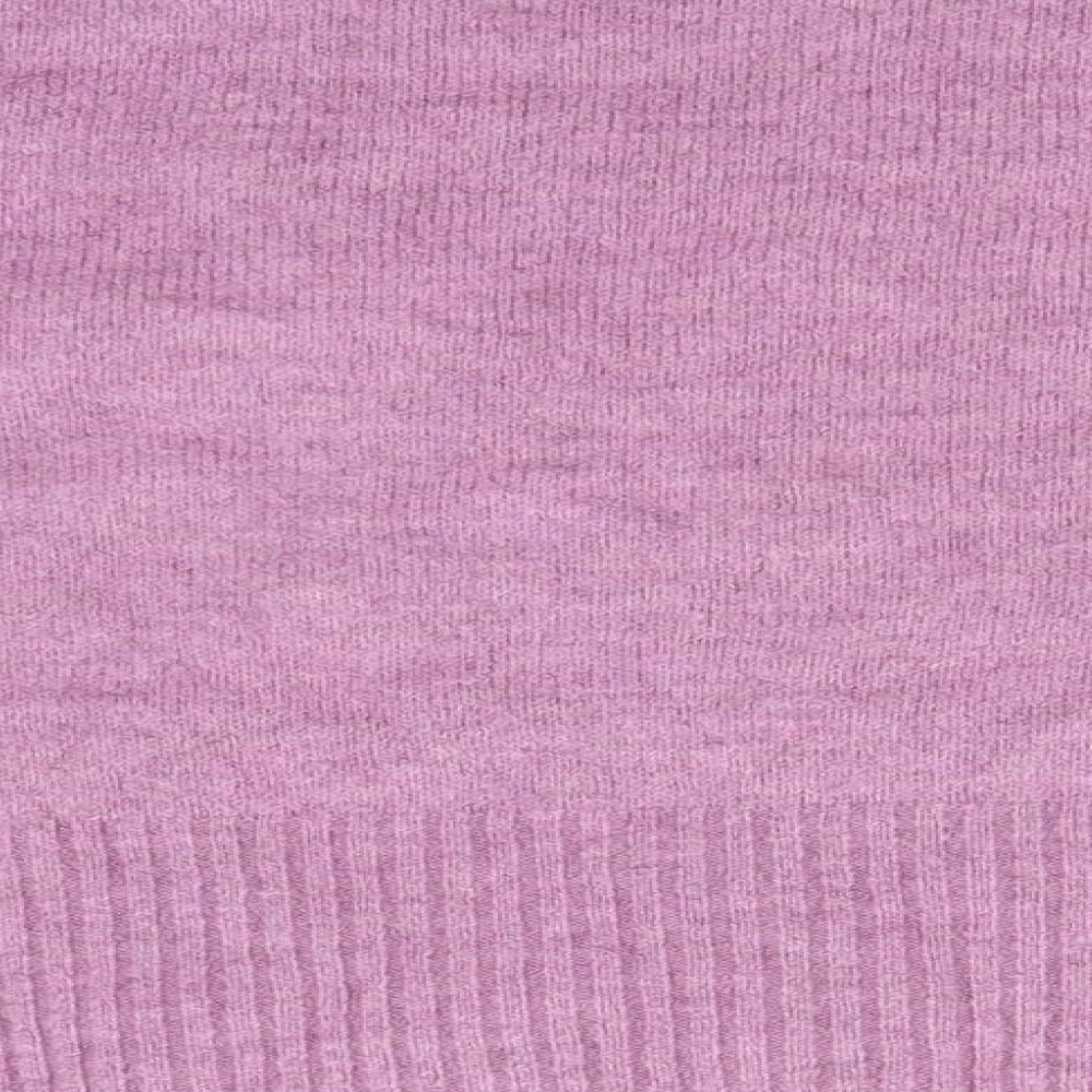 Marks and Spencer Womens Pink Square Neck  Acrylic Henley Jumper Size M