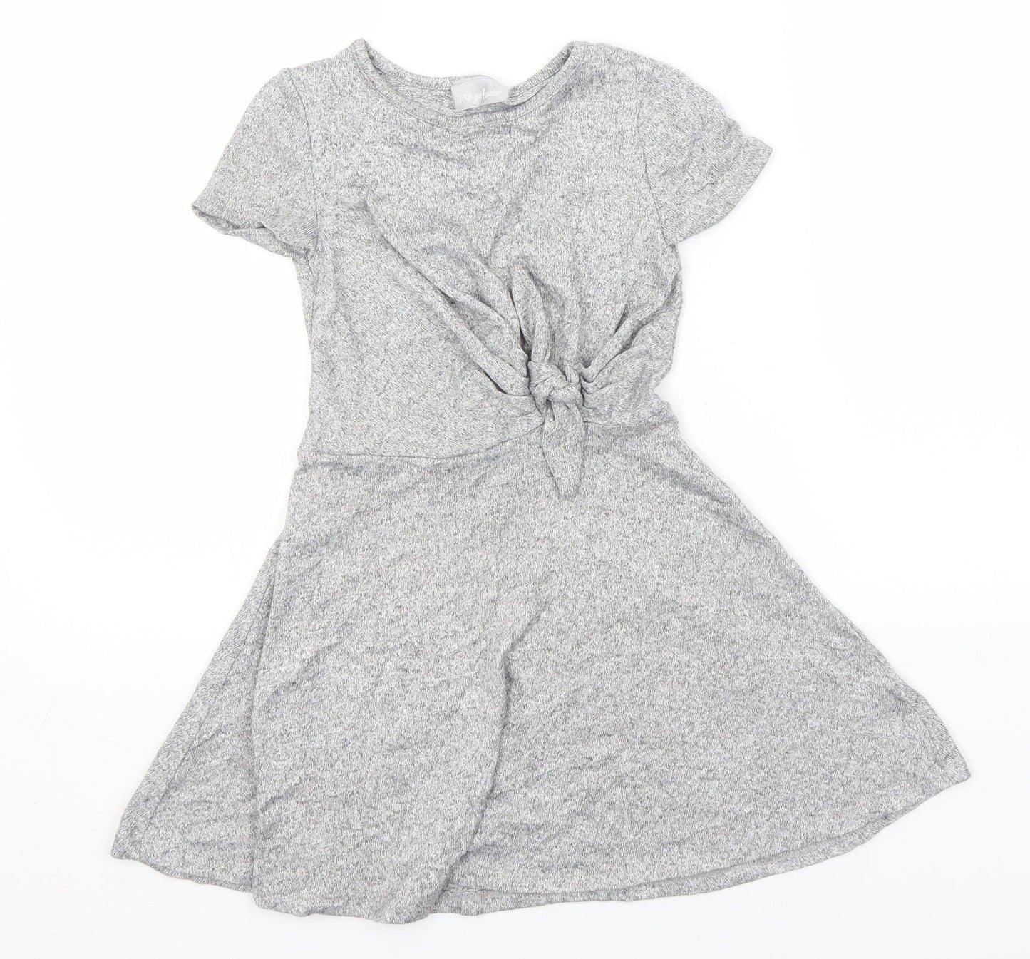 Preworn Girls Silver   A-Line    Round Neck