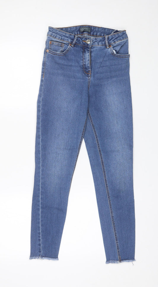 Papaya Womens Blue  Cotton Skinny Jeans Size 8 L24 in Regular