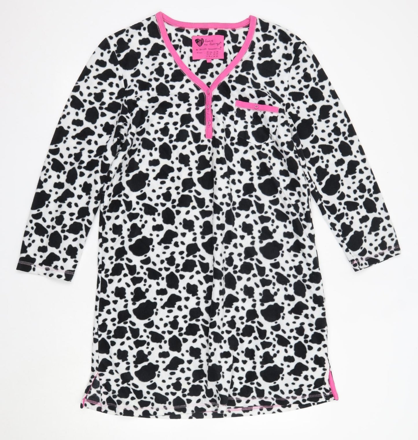 Primark Womens Multicoloured Solid Polyester Top Dress Size 12   - Cow