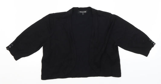 Debenhams Womens Black Round Neck   Cardigan Jumper Size 12