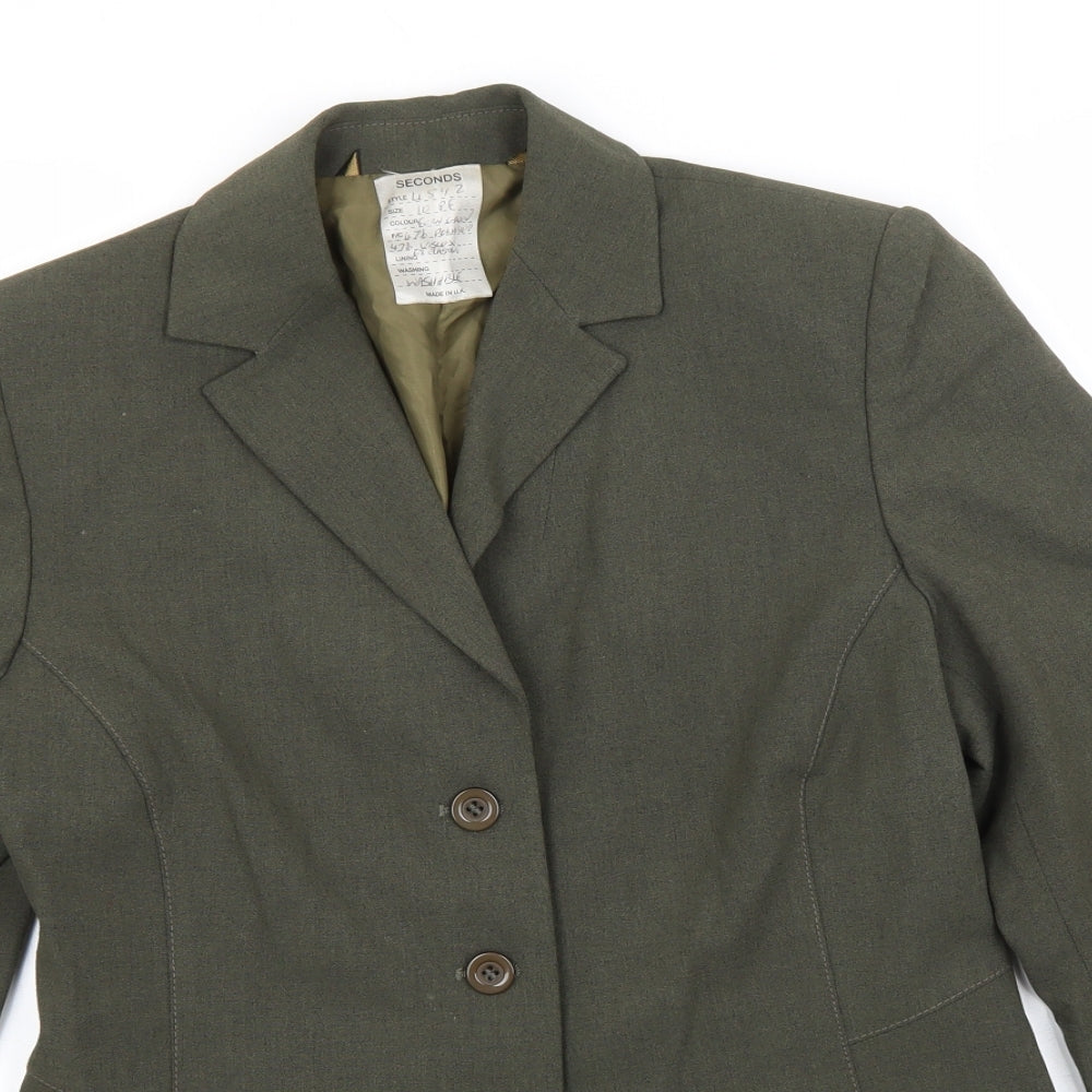 Preworn Womens Brown   Jacket Blazer Size 10
