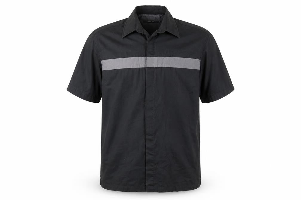 River Island Mens Grey  Polyester  Button-Up Size L Collared