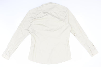 ASOS Womens Green  Cotton Basic Button-Up Size L Collared