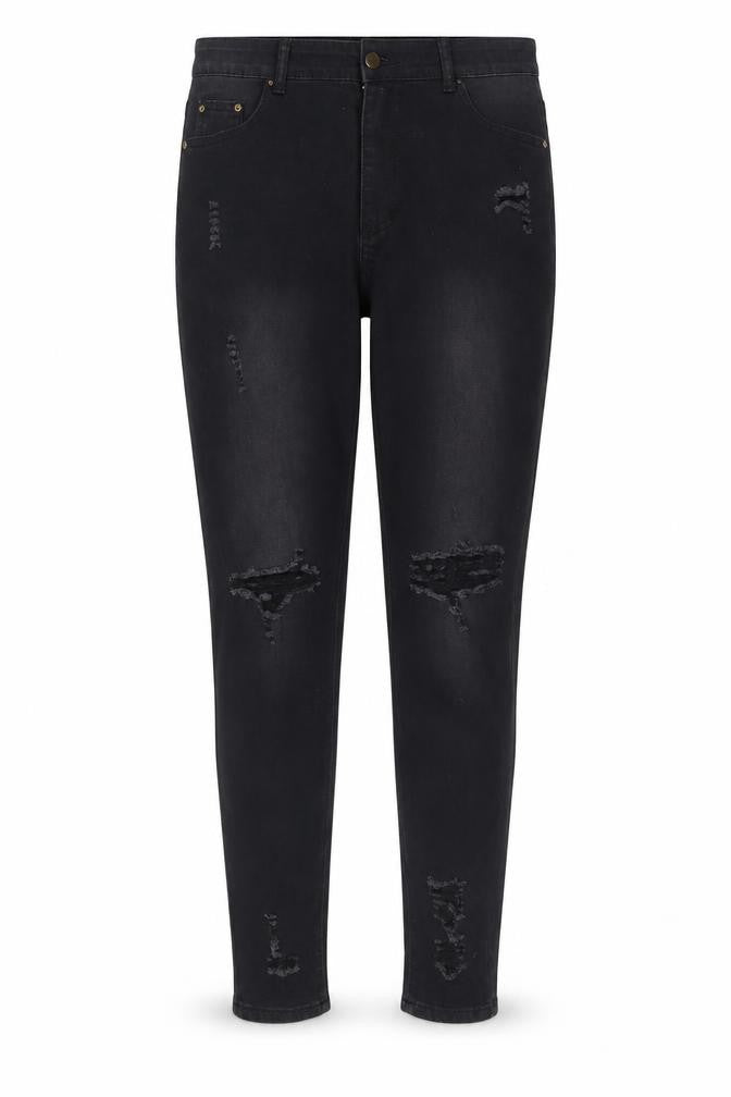 JEANS Womens Black  Cotton Skinny Jeans Size XL L29 in Regular